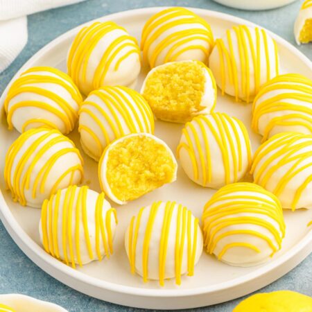 Lemon Cake Balls recipe card