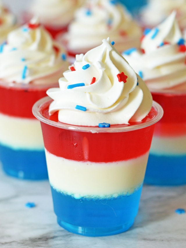 Red, White And Blue Jello Shot Recipe - Fun Money Mom