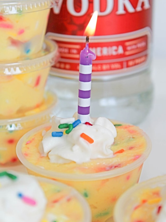Birthday Cake Pudding Shots story