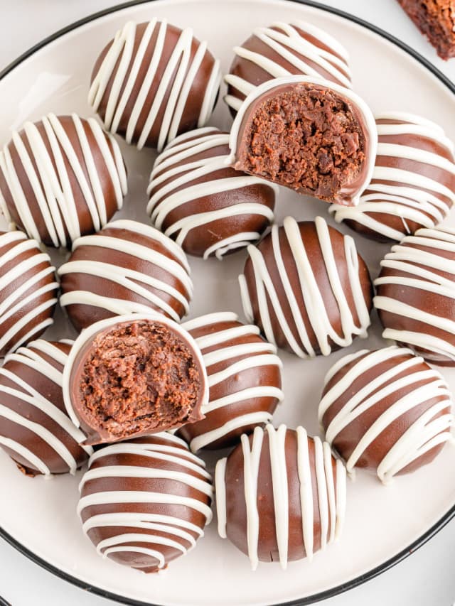 Brownie Bites From Mix (Dark Chocolate Brownie Balls)
