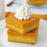 Cake Mix Pumpkin Bars recipe card image