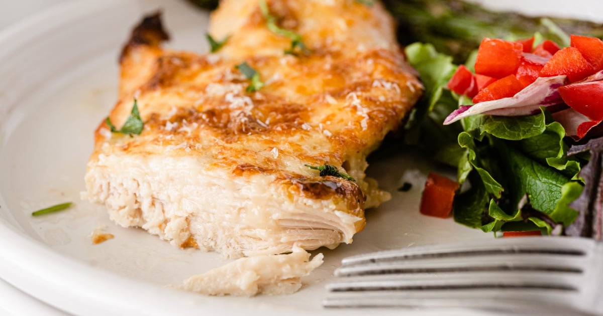 Parmesan Crusted Chicken with Mayo - Fun Money Mom