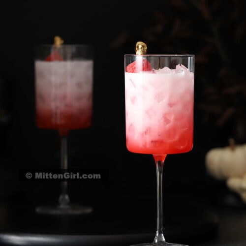 Ghost Cocktail with black background