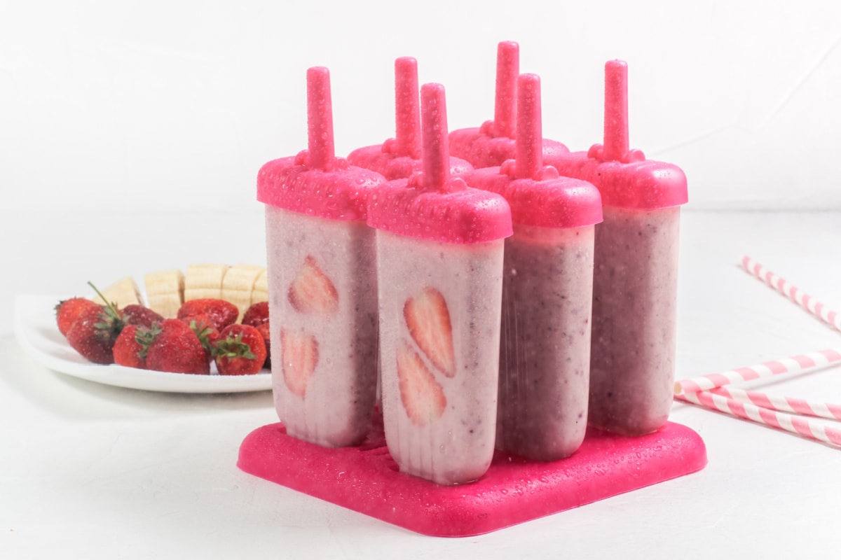 Pink popsicle mold