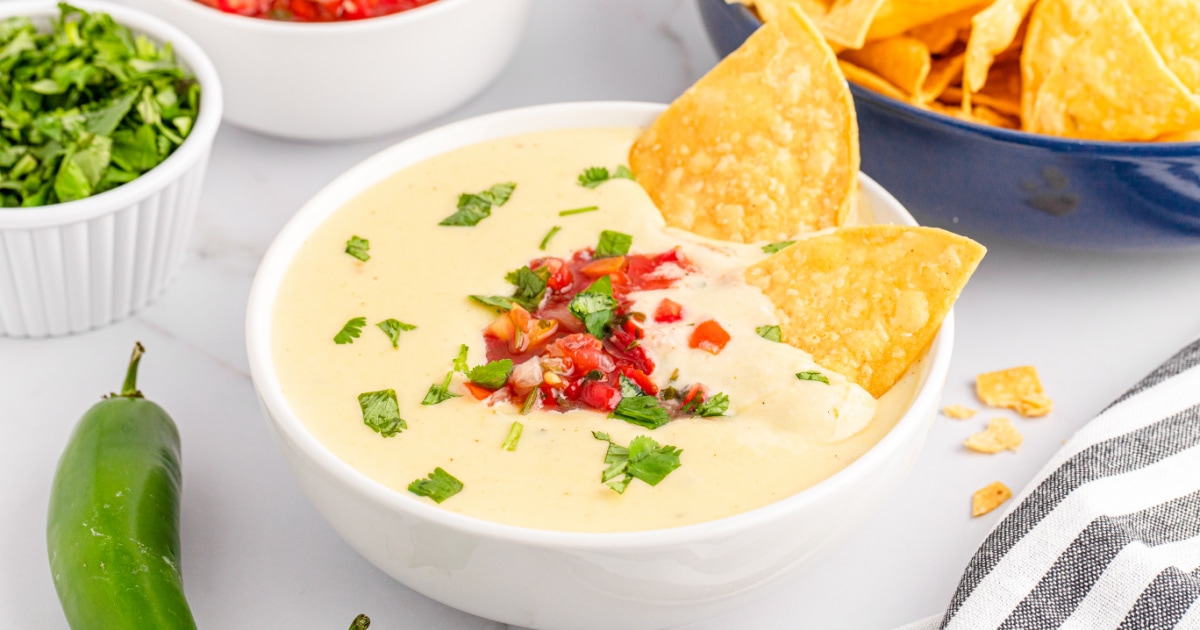 Easy White Queso Dip Recipe - Fun Money Mom