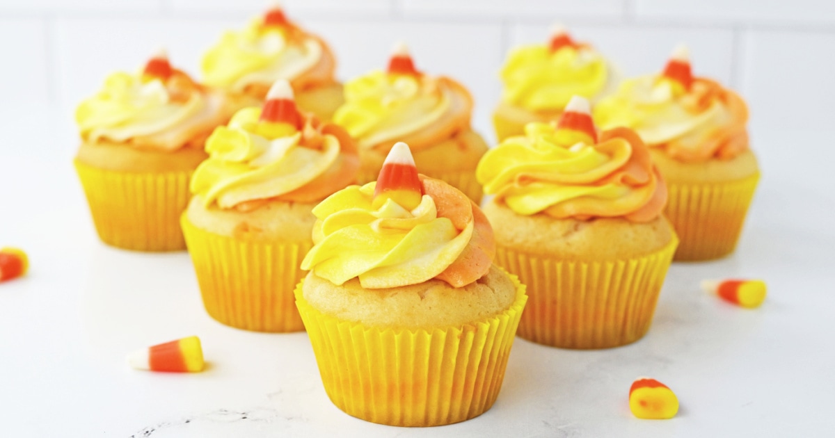 Candy Corn Cupcakes