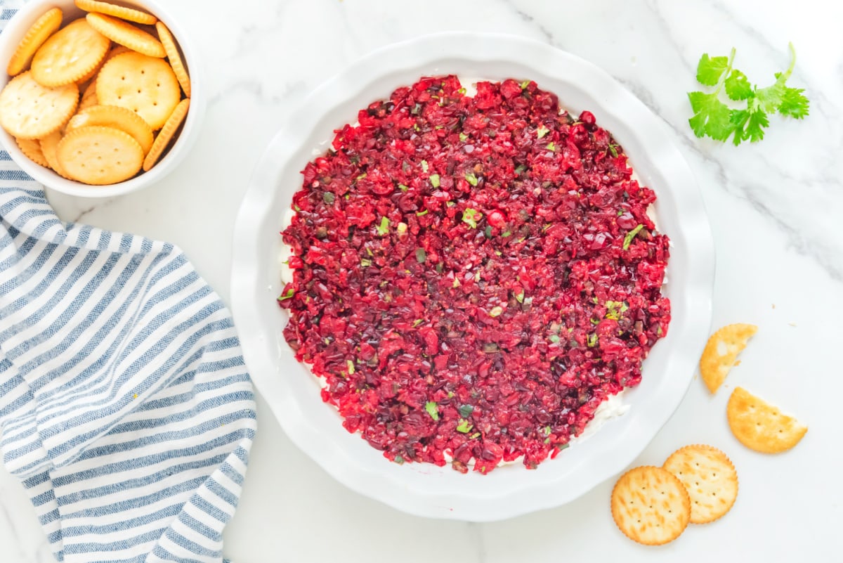 Cranberry jalapeno dip from above