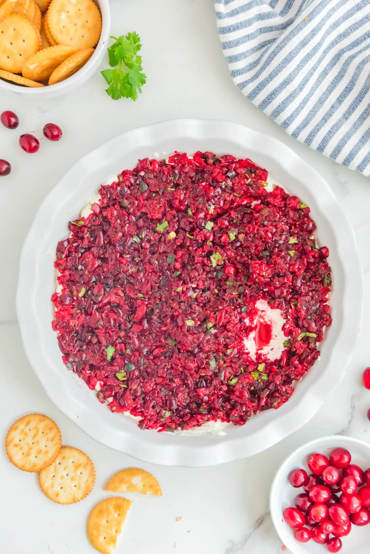Cranberry dip from above