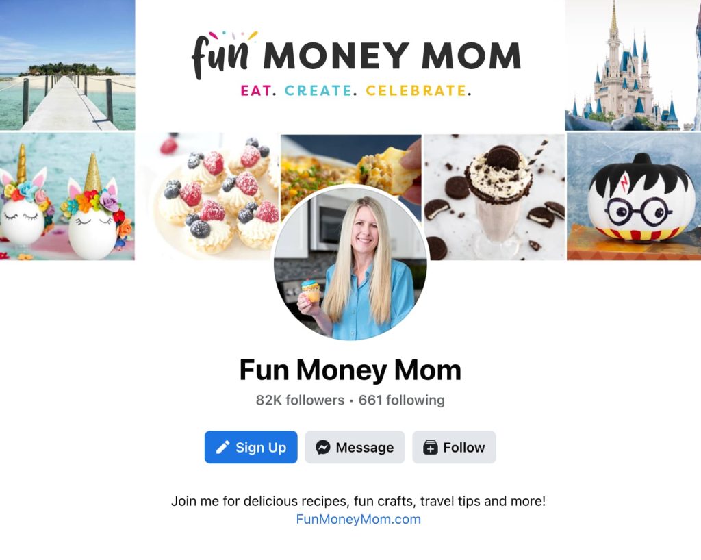 Fun money mom facebook page.