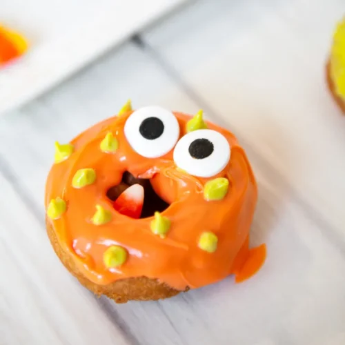 Halloween monster donuts.