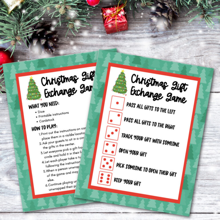 Christmas Dice Game (with free printable)