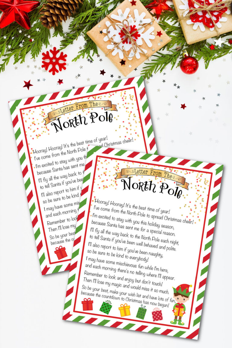 Elf On The Shelf Arrival Letter (Free Printable) - Fun Money Mom