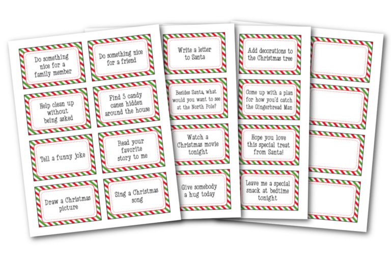 Elf On The Shelf Notes (Free Printables) - Fun Money Mom