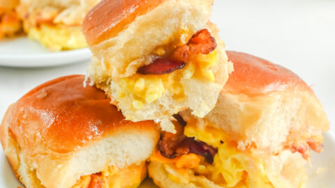 Easy Breakfast Sandwich Recipe  Breakfast sliders • The Fresh Cooky