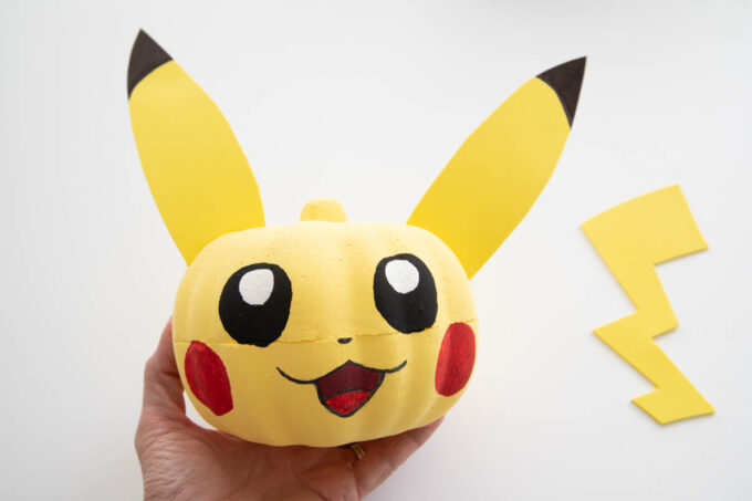 Easy Pikachu Pumpkin (with printable template) - Fun Money Mom