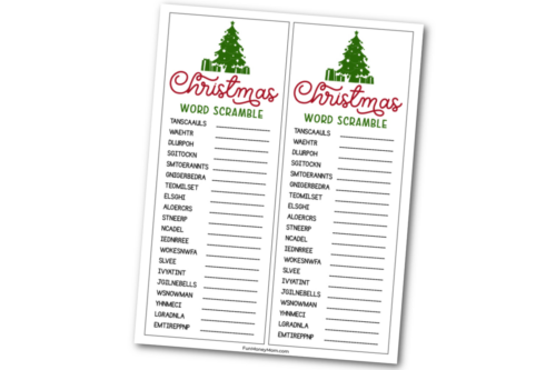 Christmas Word Scramble - Fun Money Mom