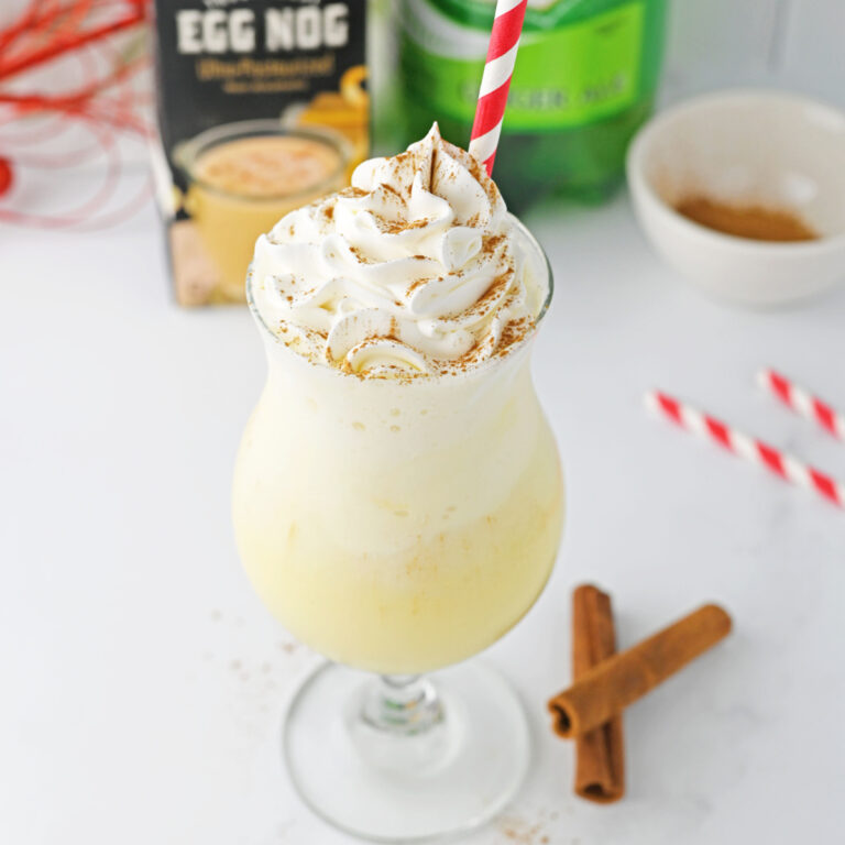 Easy Eggnog Ice Cream Float Recipe