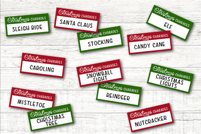 Christmas Charades Game (Free Printable) - Fun Money Mom