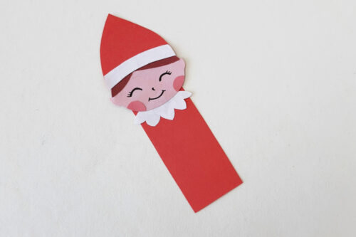 Elf on the shelf bookmark.