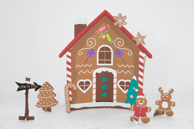 Elf Gingerbread House (Free Printable) - Fun Money Mom