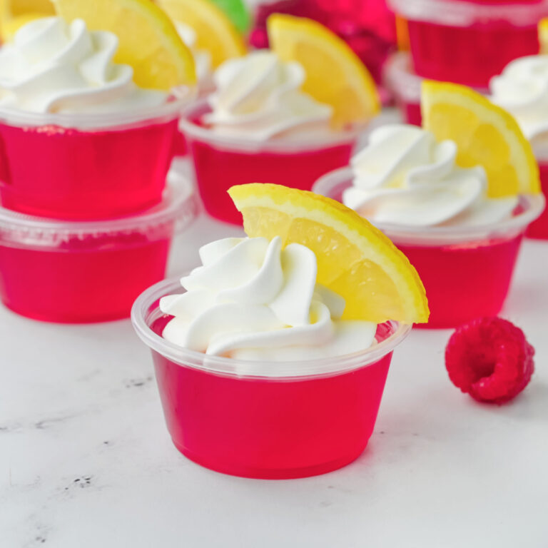 Raspberry Lemonade Jello Shots