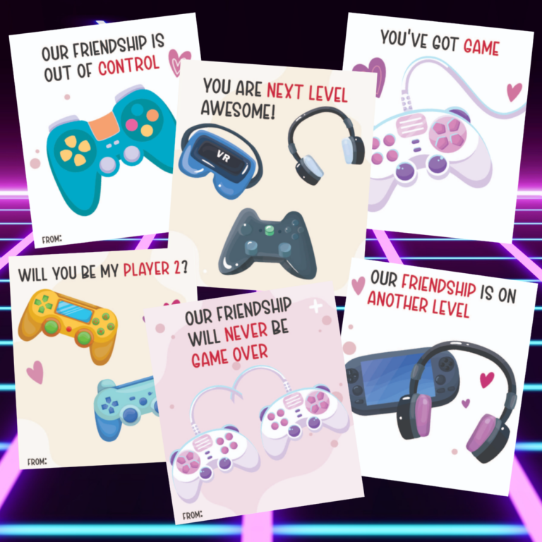 Video Game Valentine Cards
