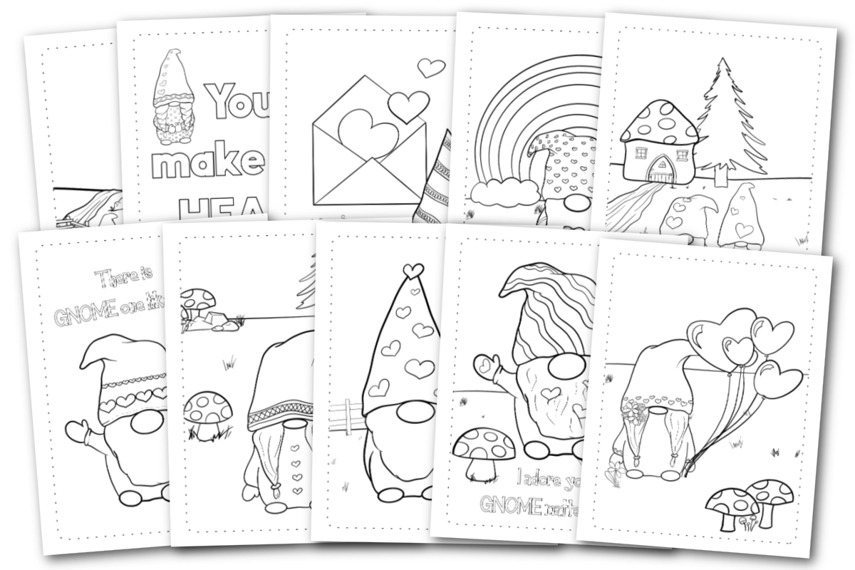 Valentine's day coloring pages.