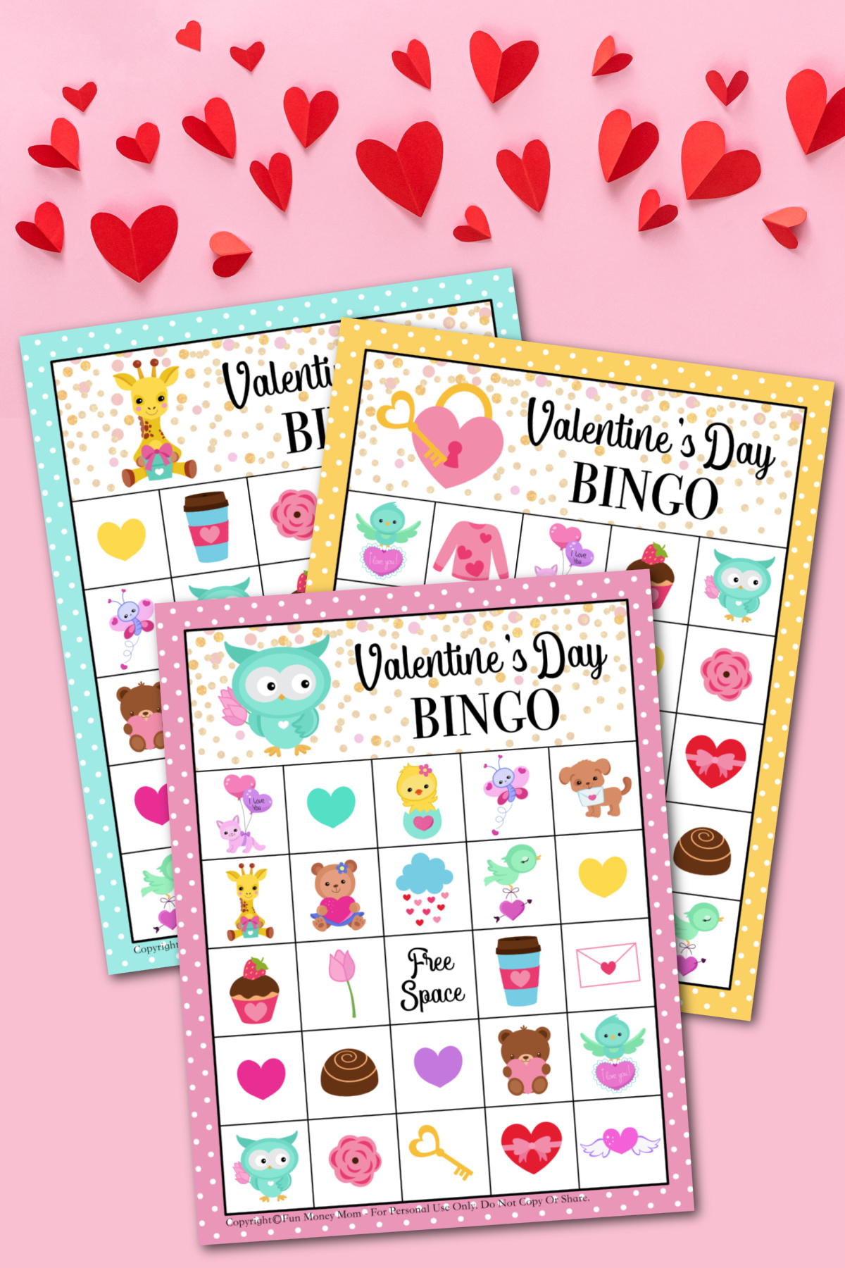 Printable valentine's day bingo cards.
