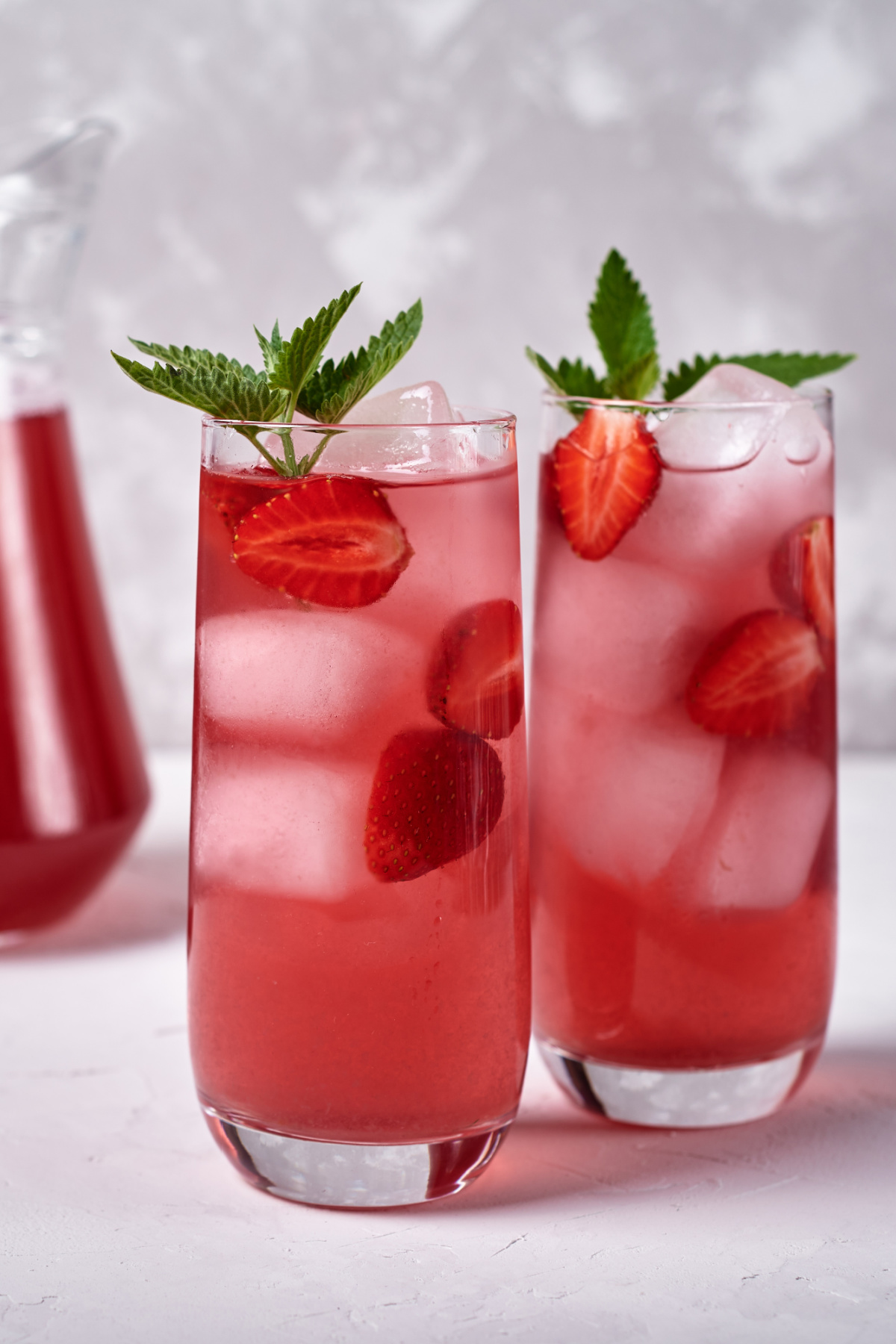 A close up of a Valentine's Day drink.
