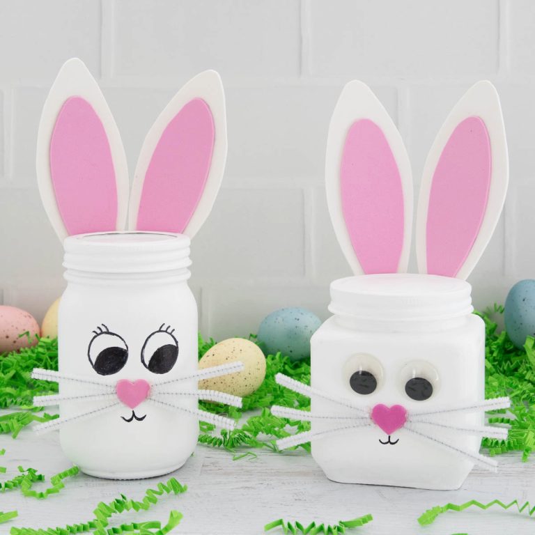 Easter Bunny Mason Jar Craft