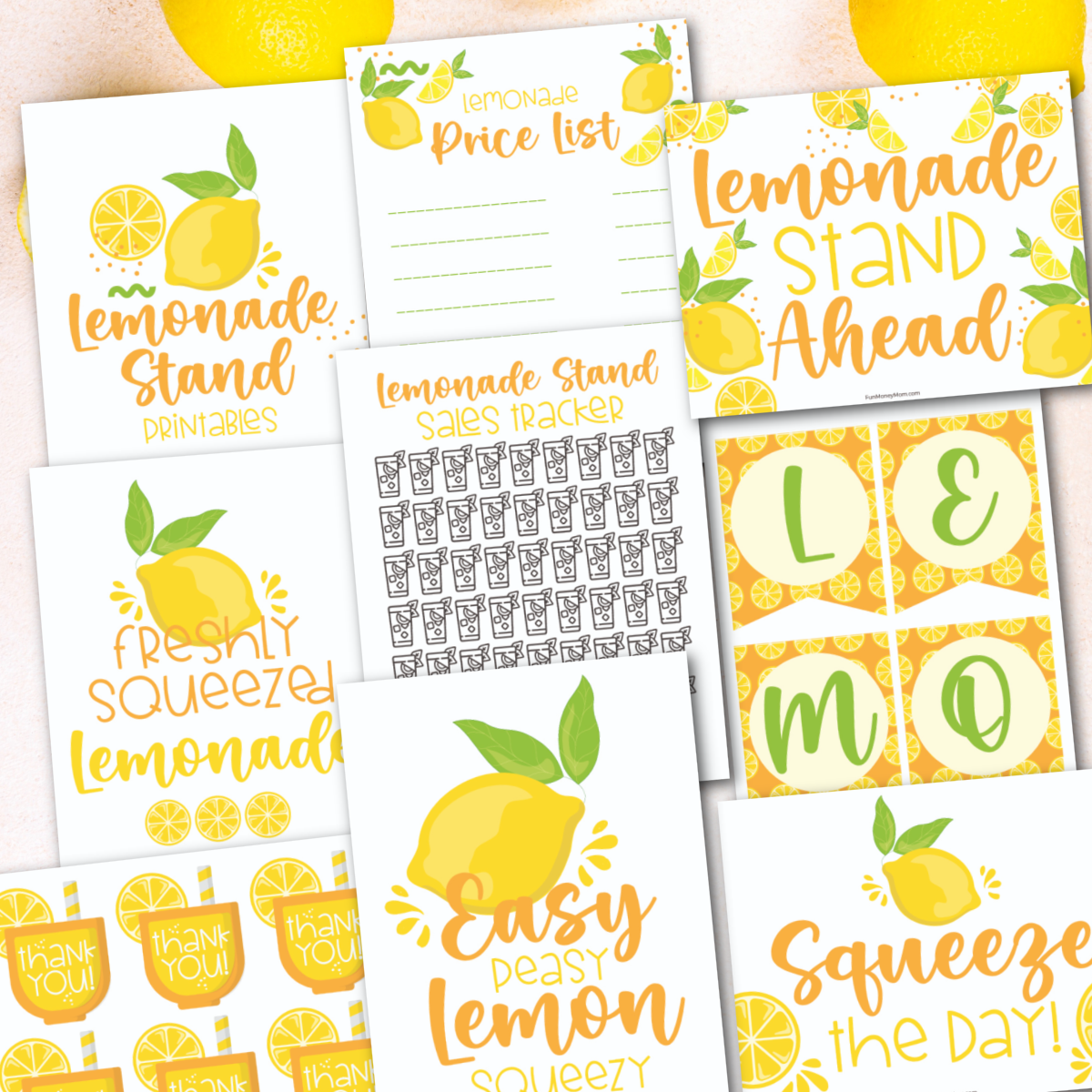 Free Printable Lemonade Stand Signs - Fun Money Mom