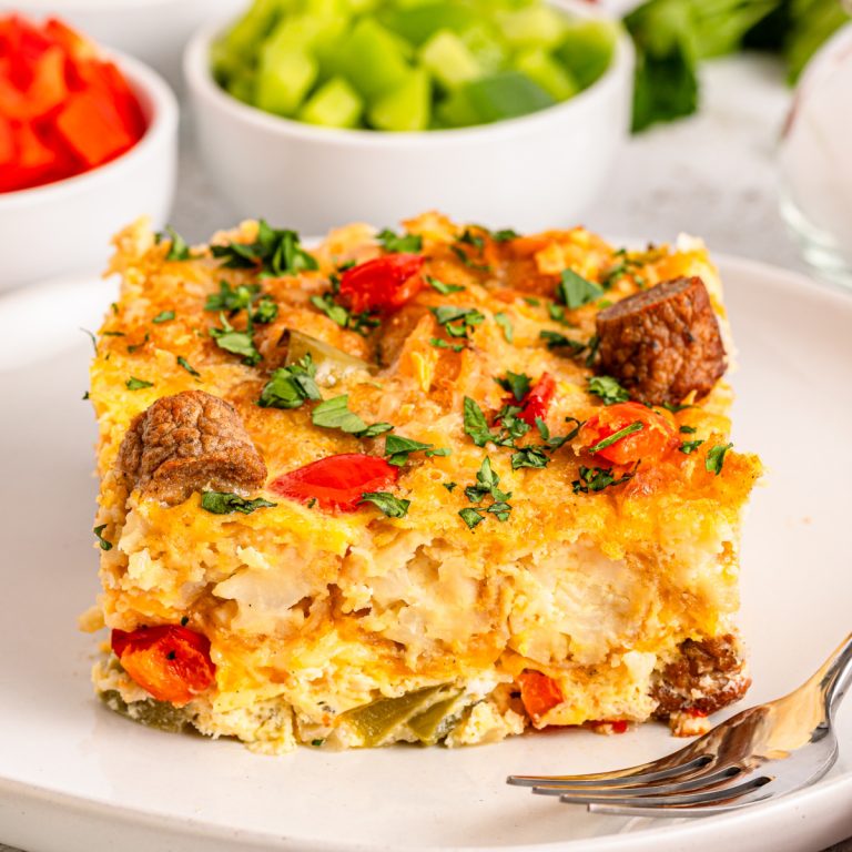 Sausage And Tater Tot Breakfast Casserole