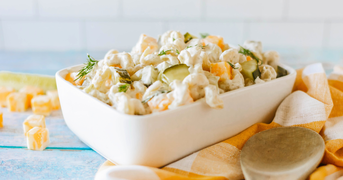 Dill Pickle Pasta Salad