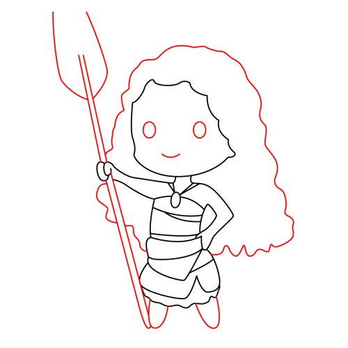 How To Draw Moana (with free printable) - Fun Money Mom