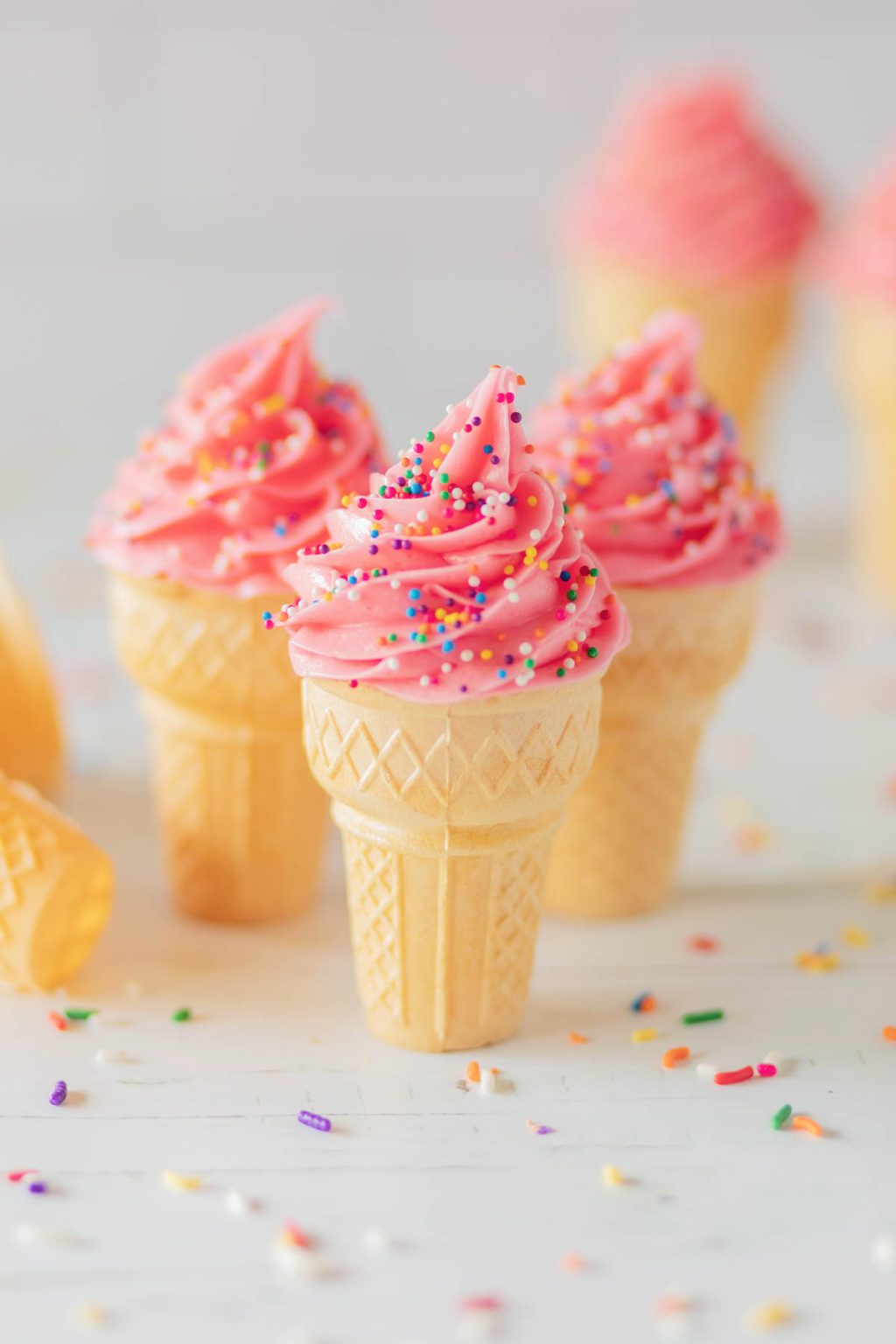 Ice Cream Cone Cupcakes - Fun Money Mom