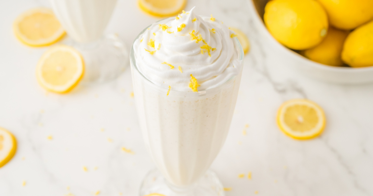 Easy Lemon Milkshake - Fun Money Mom