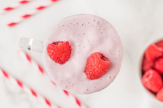 Raspberry Ripple Milkshake Easy Raspberry Milkshake - Fun Money Mom