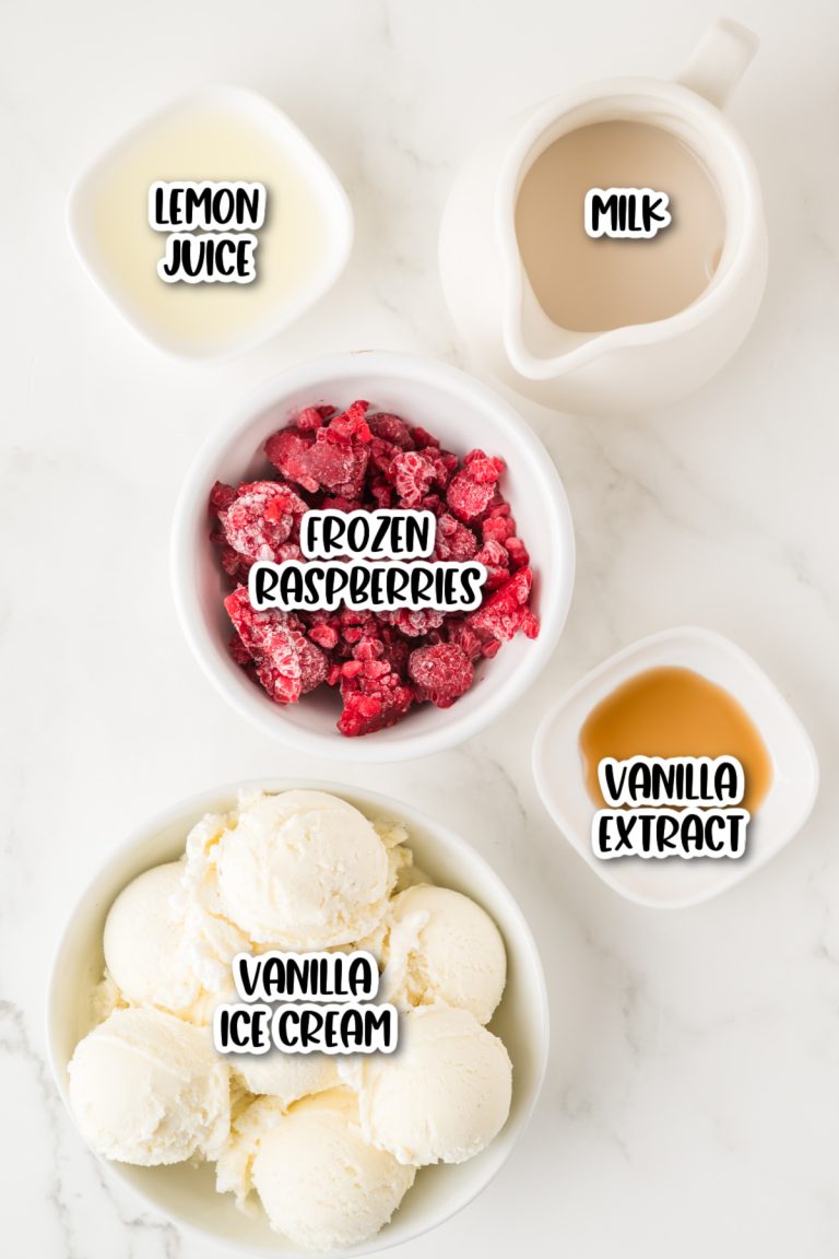 Easy Raspberry Milkshake - Fun Money Mom